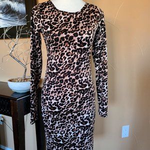 Leopard Print Sheath Dress